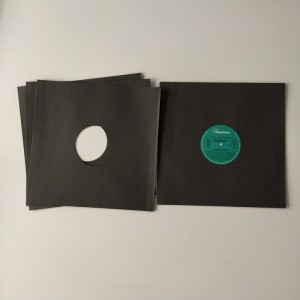 33RPM Giấy đen Lưu trữ LP LP Lưu trữ bên trong tay áo bảo vệ