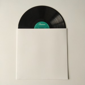 12 bìa cứng màu trắng LP / Record Cover Không có lỗ