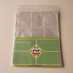 9 Pocket Poly Chủ thẻ chơi game Trang bảo vệ tấm nhựa Binder